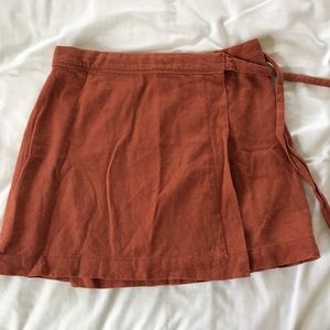 Abercrombie & Fitch Wrap Around Linen Skirt